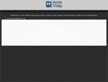 Tablet Screenshot of mobilevoip.com